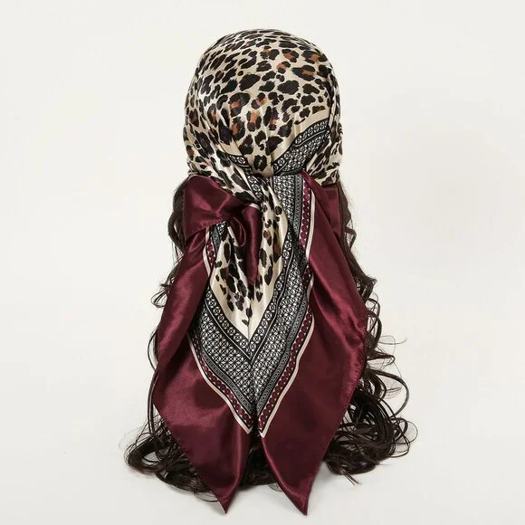 Leopard Print Scarf for head, table or neck. Great scarf!! - Picture 3 of 3
